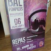 Affiche Bal des Pompiers Brasparts